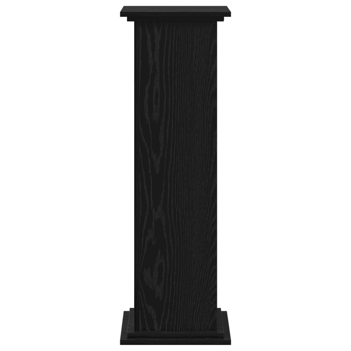 vidaXL Βάση φυτών Μαύρη Οξυά 33 x 33 x 100 cm Επεξεργασμένο ξύλο