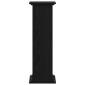 vidaXL Βάση φυτών Μαύρη Οξυά 33 x 33 x 100 cm Επεξεργασμένο ξύλο