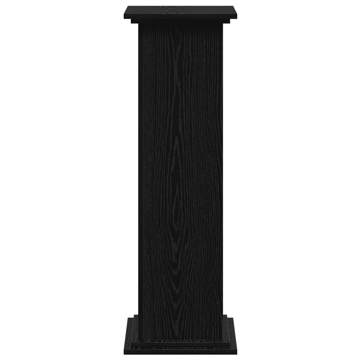 vidaXL Βάση φυτών Μαύρη Οξυά 33 x 33 x 100 cm Επεξεργασμένο ξύλο
