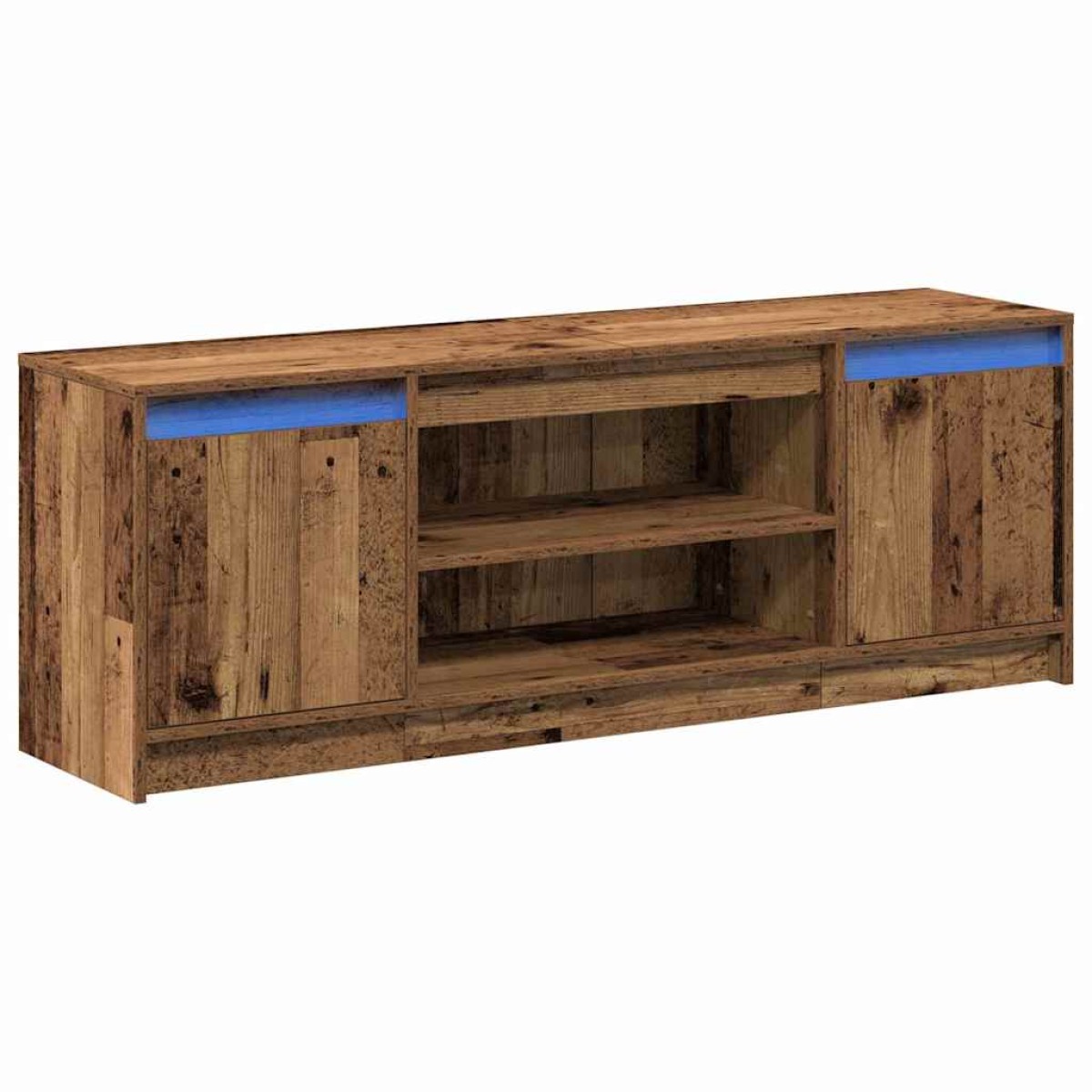 vidaXL Μονάδες TV 139,5 x 34 x 50 εκ Καφέ Επεξεργασμένο ξύλο