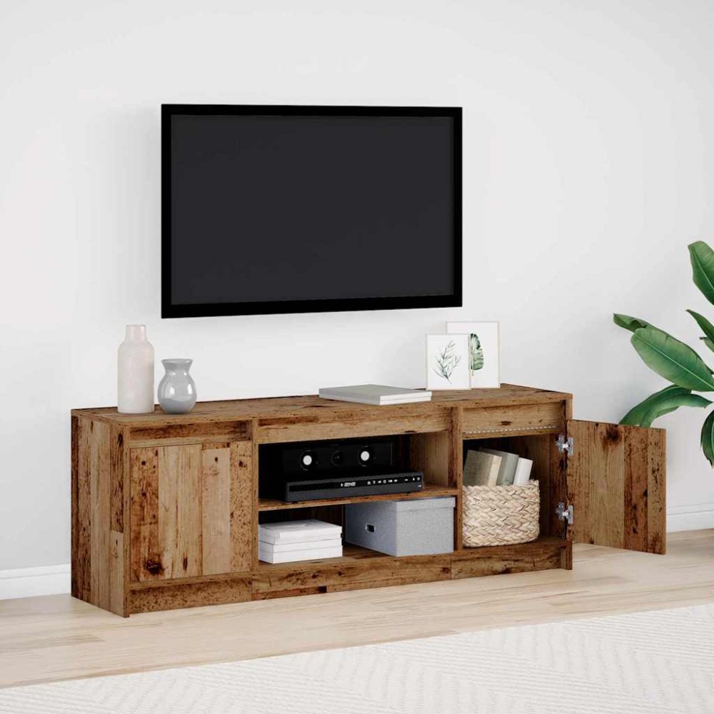 vidaXL Μονάδες TV 139,5 x 34 x 50 εκ Καφέ Επεξεργασμένο ξύλο