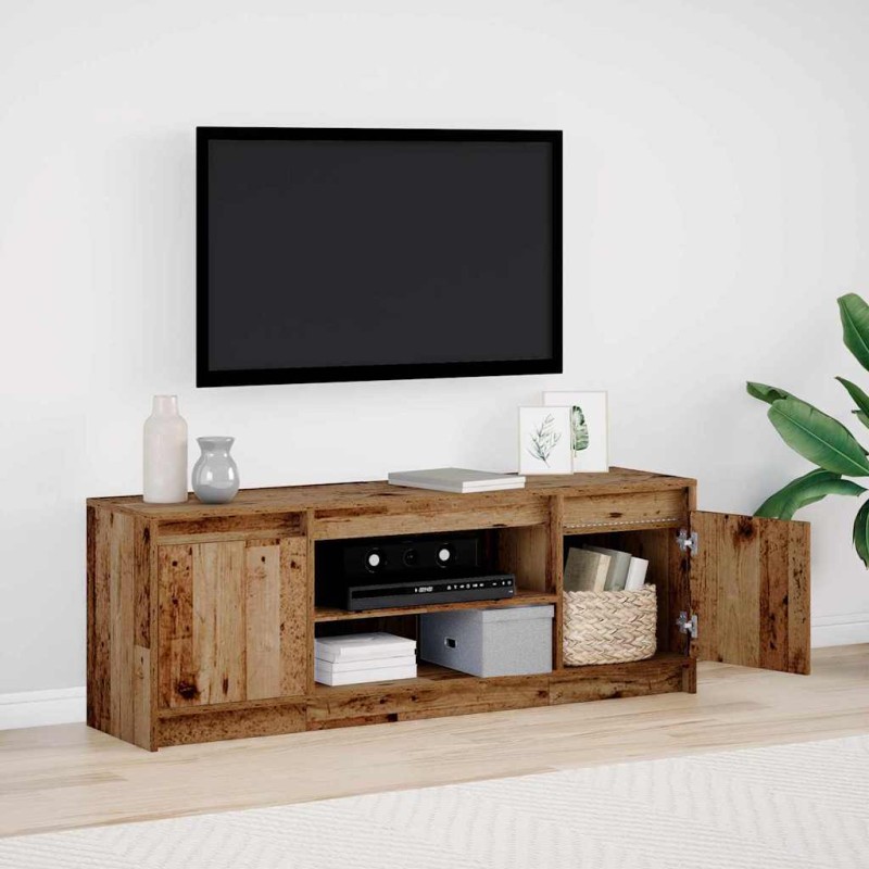 vidaXL Μονάδες TV 139,5 x 34 x 50 εκ Καφέ Επεξεργασμένο ξύλο