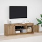 vidaXL Μονάδες TV 139,5 x 34 x 50 εκ Καφέ Επεξεργασμένο ξύλο