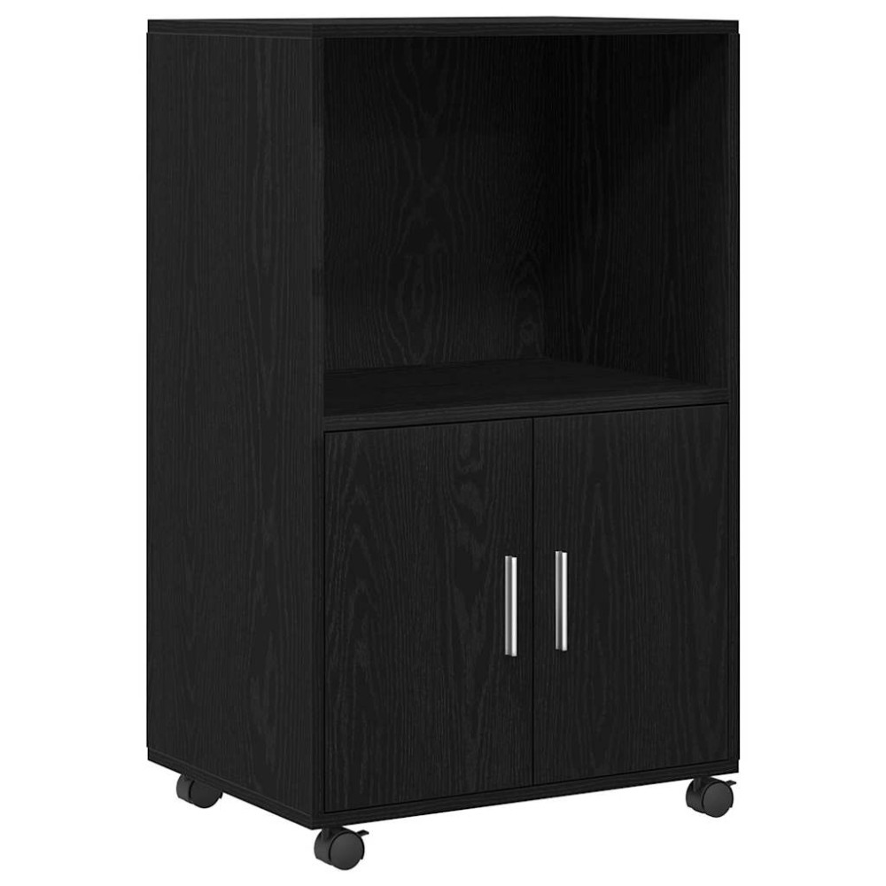 vidaXL Ντουλαπιού Μαύρη Οξυά 55 x 40 x 82 εκ
