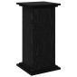 vidaXL Ράφι Έκθεσης Μαύρη Οξυά 31 x 30 x 60 cm Επεξεργασμένο ξύλο