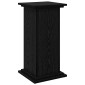 vidaXL Ράφι Έκθεσης Μαύρη Οξυά 31 x 30 x 60 cm Επεξεργασμένο ξύλο