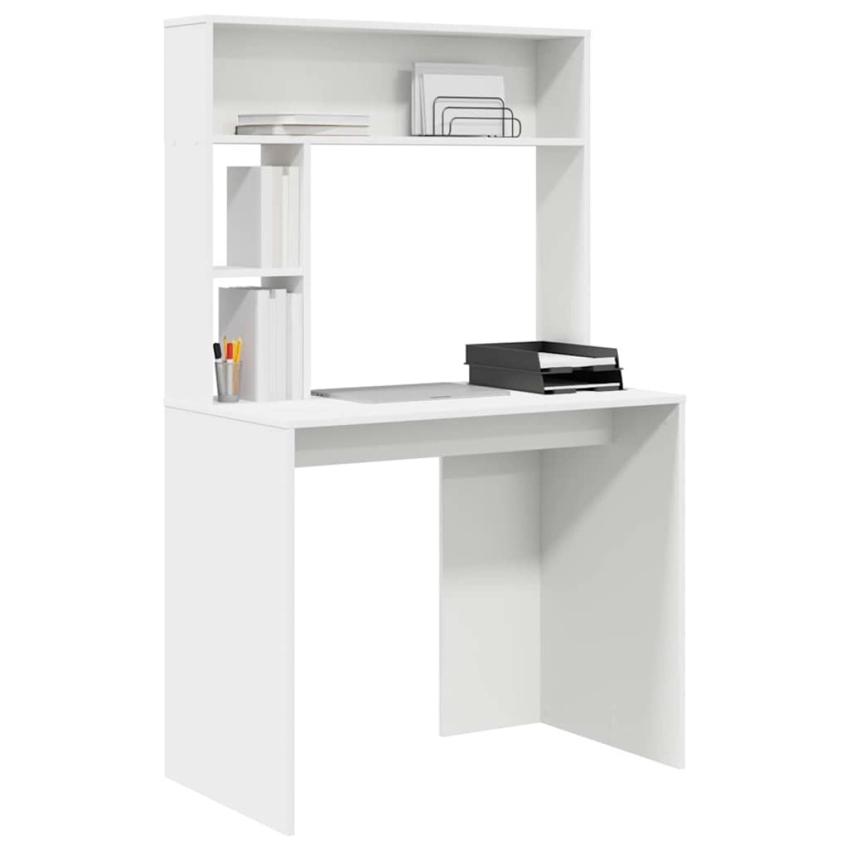 vidaXL Γραφείο Λευκό 91 x 50 x 149 εκ Επεξεργασμένο Ξύλο