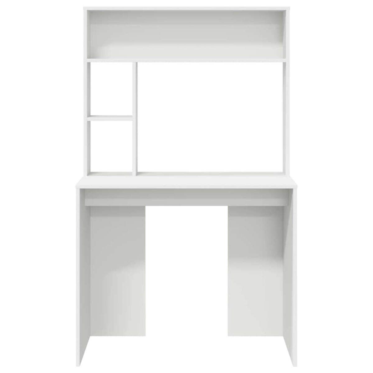 vidaXL Γραφείο Λευκό 91 x 50 x 149 εκ Επεξεργασμένο Ξύλο