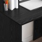 vidaXL Γραφείο Μαύρη Οξυά 91 x 50 x 149 εκ Επεξεργασμένο Ξύλο