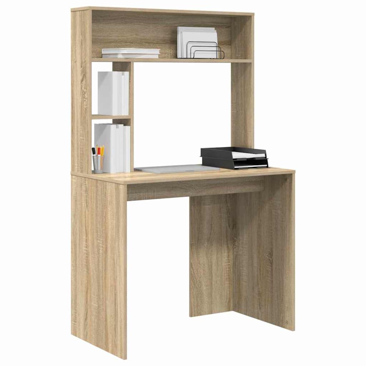 vidaXL Γραφείο Δρύς Sonoma 91 x 50 x 149 εκ Επεξεργασμένο Ξύλο