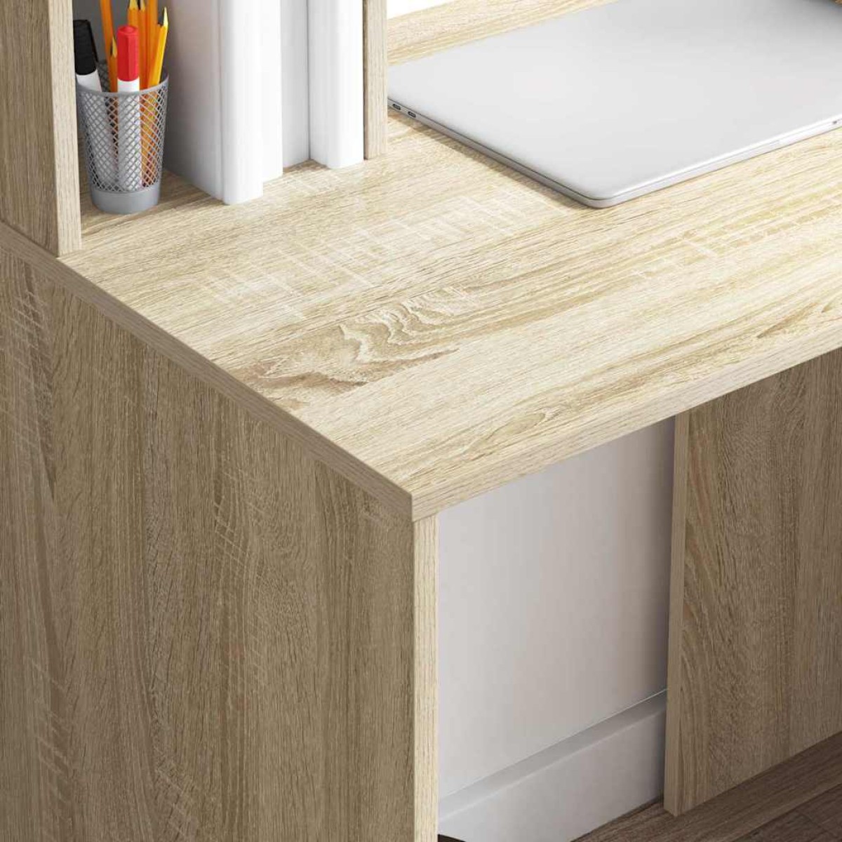 vidaXL Γραφείο Δρύς Sonoma 91 x 50 x 149 εκ Επεξεργασμένο Ξύλο