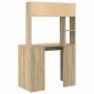 vidaXL Γραφείο Δρύς Sonoma 91 x 50 x 149 εκ Επεξεργασμένο Ξύλο