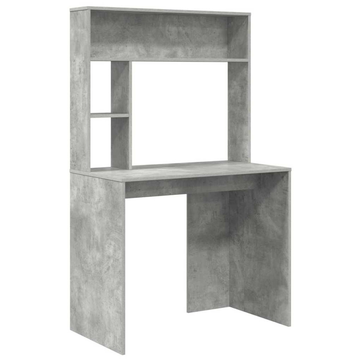 vidaXL Γραφείο Σκυρόδεμα Γκρι 91 x 50 x 149 εκ Επεξεργασμένο Ξύλο