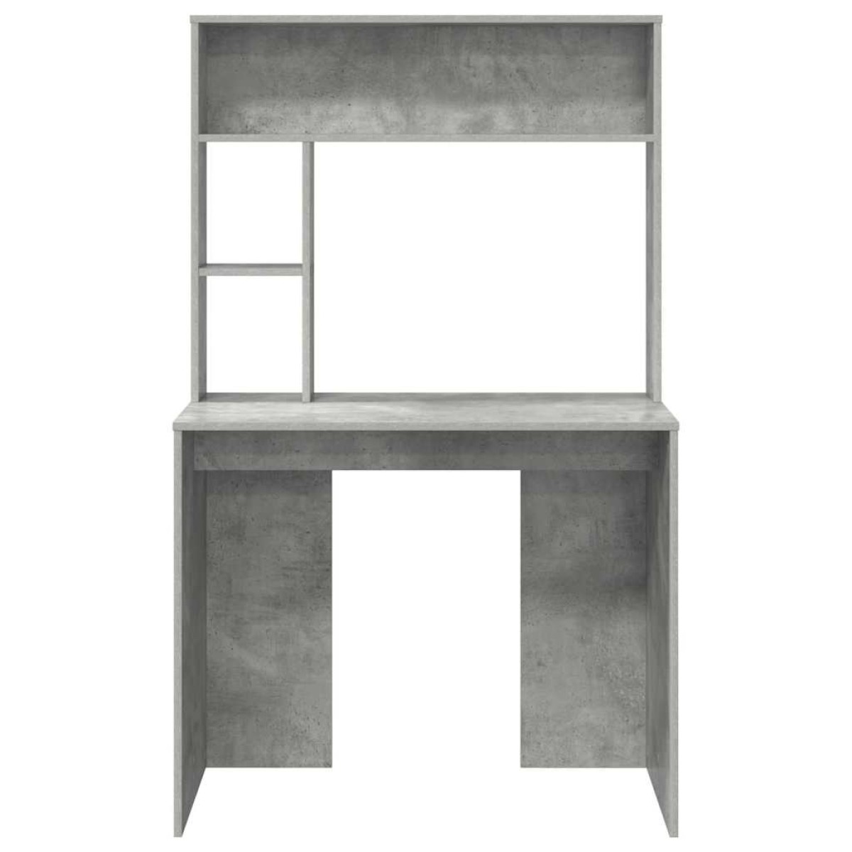 vidaXL Γραφείο Σκυρόδεμα Γκρι 91 x 50 x 149 εκ Επεξεργασμένο Ξύλο