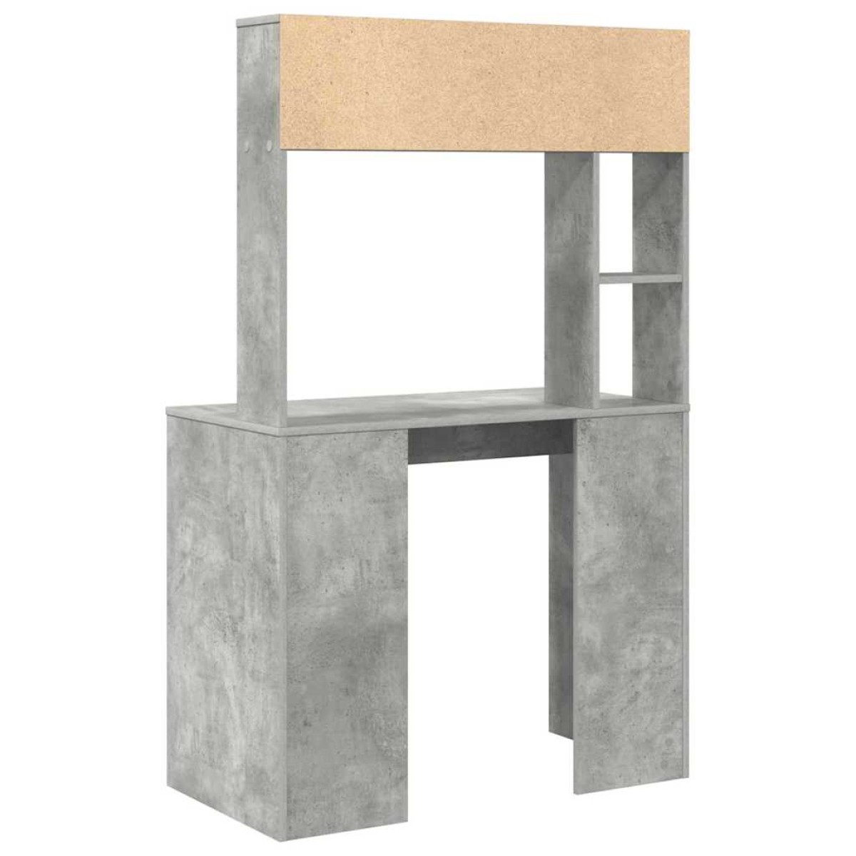 vidaXL Γραφείο Σκυρόδεμα Γκρι 91 x 50 x 149 εκ Επεξεργασμένο Ξύλο