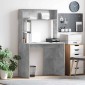 vidaXL Γραφείο Σκυρόδεμα Γκρι 91 x 50 x 149 εκ Επεξεργασμένο Ξύλο