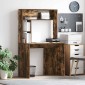 vidaXL Γραφείο Καπνιστό Δρύς 91 x 50 x 149 εκ Επεξεργασμένο Ξύλο