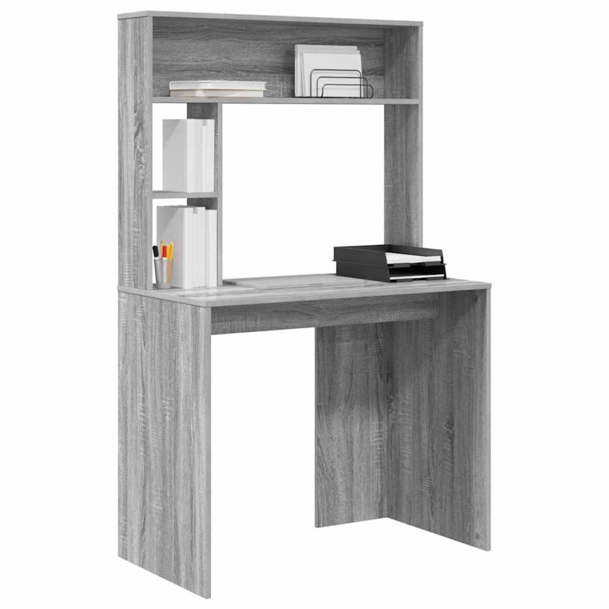 vidaXL Γραφείο Γκρίζο Σονομα 91 x 50 x 149 εκ Επεξεργασμένο Ξύλο