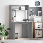 vidaXL Γραφείο Γκρίζο Σονομα 91 x 50 x 149 εκ Επεξεργασμένο Ξύλο