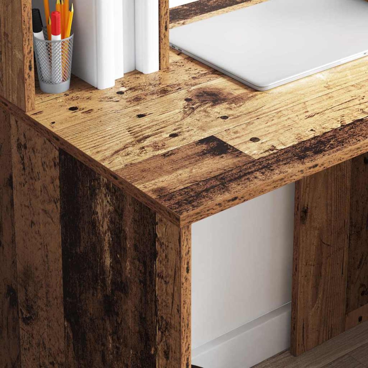 vidaXL Γραφείο Παλιό Ξύλο 91 x 50 x 149 εκ Επεξεργασμένο Ξύλο