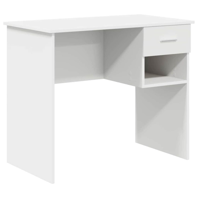 vidaXL Γραφείο Λευκό 90 x 49 x 75 εκ Επεξεργασμένο Ξύλο