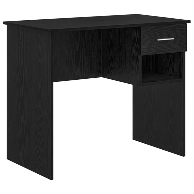 vidaXL Γραφείο Μαύρη Οξυά 90 x 49 x 75 εκ Επεξεργασμένο Ξύλο