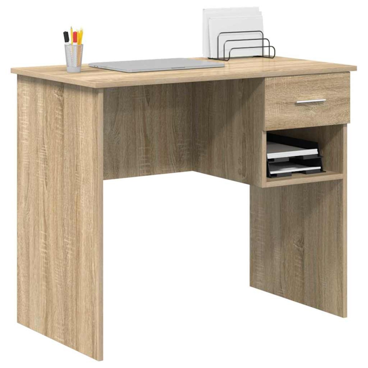 vidaXL Γραφείο Δρύς Sonoma 90 x 49 x 75 εκ Επεξεργασμένο Ξύλο