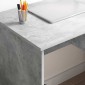 vidaXL Γραφείο Σκυρόδεμα Γκρι 90 x 49 x 75 εκ Επεξεργασμένο Ξύλο