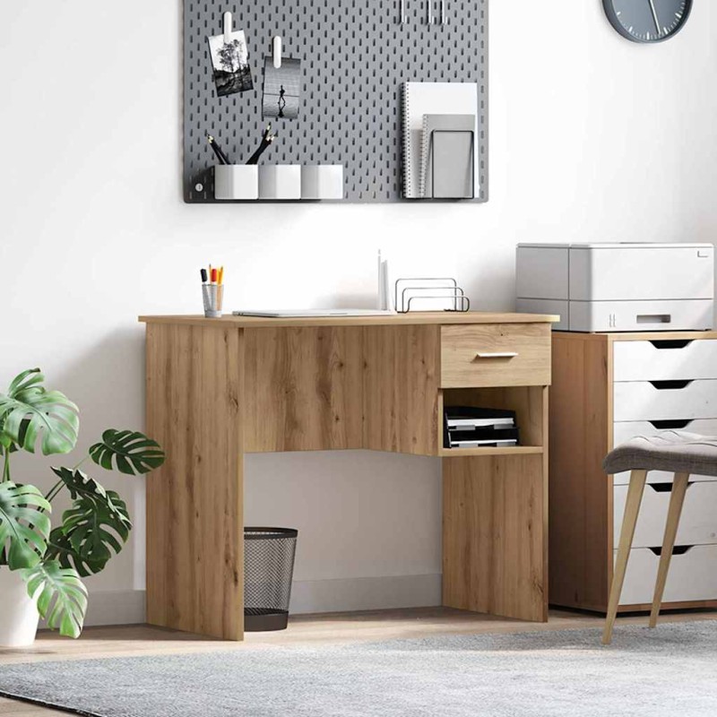 vidaXL Γραφείο Artisan Oak 90 x 49 x 75 εκ Επεξεργασμένο Ξύλο