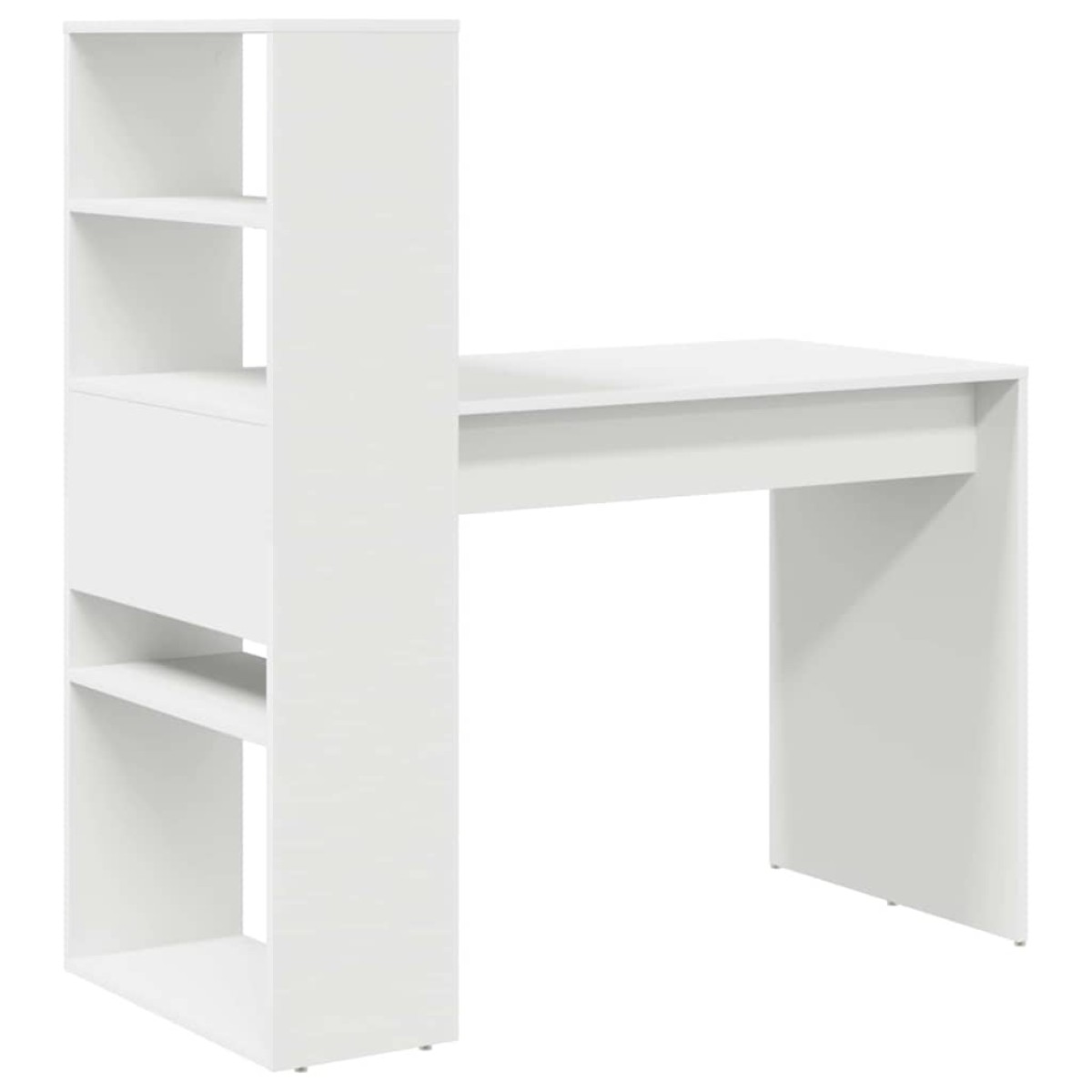 vidaXL Γραφείο Λευκό Επεξεργασμένο Ξύλο 113 x 54 x 120 εκ.