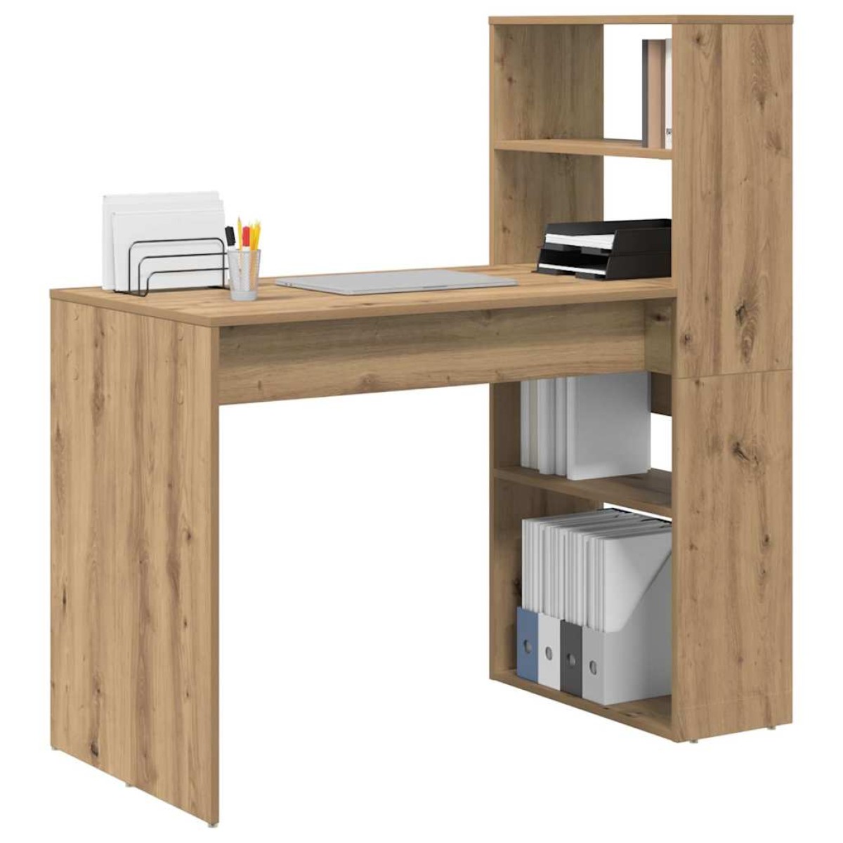 vidaXL Γραφείο Artisan Oak Επεξεργασμένο Ξύλο 113 x 54 x 120 εκ.