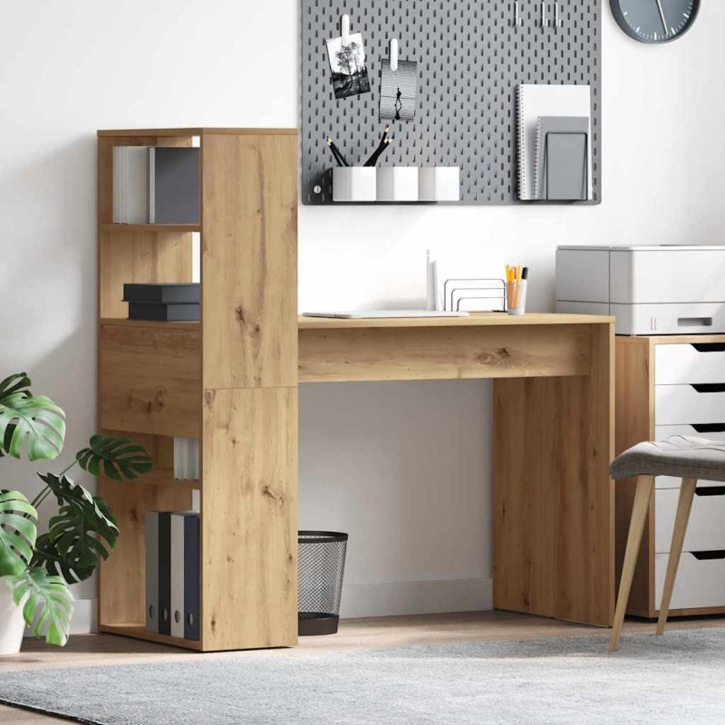 vidaXL Γραφείο Artisan Oak Επεξεργασμένο Ξύλο 113 x 54 x 120 εκ.