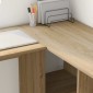 vidaXL Γραφείο Δρύς Sonoma 142 x 102 x 73 εκ Επεξεργασμένο Ξύλο