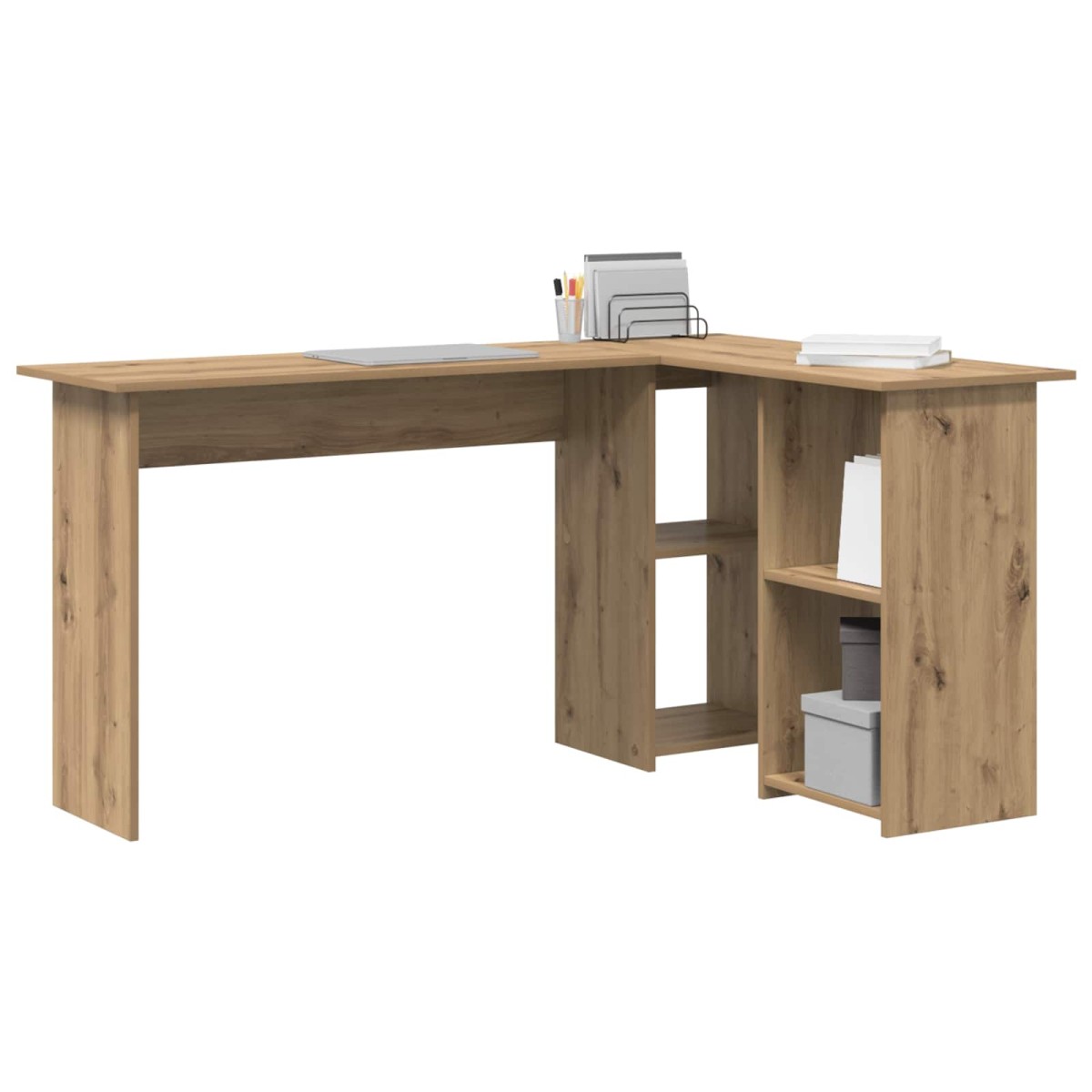 vidaXL Γραφείο Artisan Oak 142 x 102 x 73 εκ Επεξεργασμένο Ξύλο