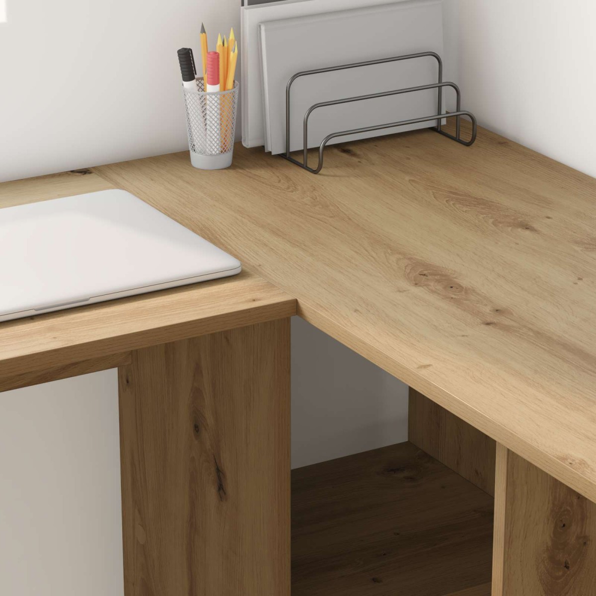 vidaXL Γραφείο Artisan Oak 142 x 102 x 73 εκ Επεξεργασμένο Ξύλο