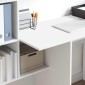 vidaXL Γραφείο Λευκό Επεξεργασμένο Ξύλο 131,5 x 50 x 106,5 εκ.