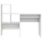 vidaXL Γραφείο Λευκό Επεξεργασμένο Ξύλο 131,5 x 50 x 106,5 εκ.
