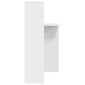 vidaXL Γραφείο Λευκό Επεξεργασμένο Ξύλο 131,5 x 50 x 106,5 εκ.