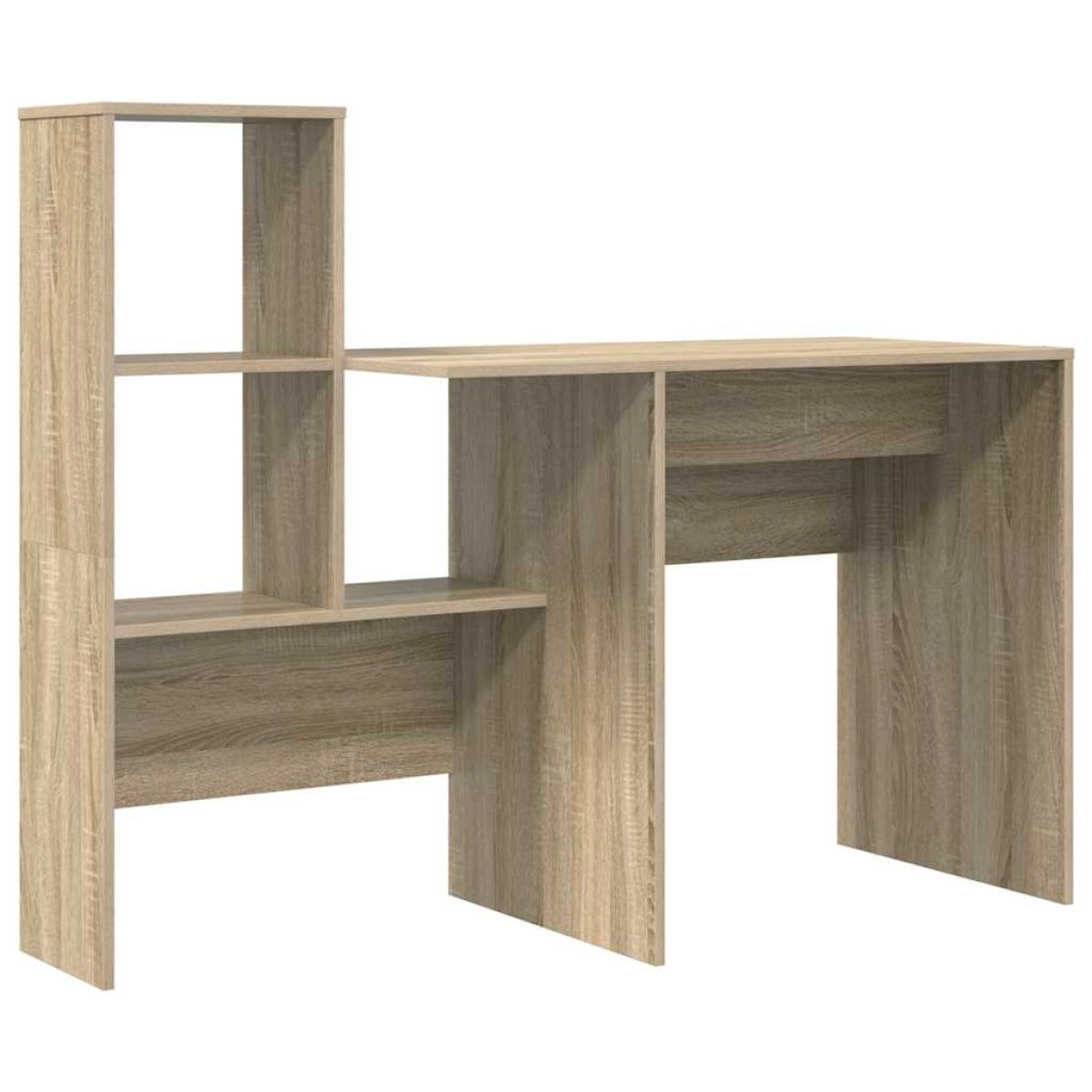 vidaXL Γραφείο Δρύς Sonoma Επεξεργασμένο Ξύλο 131,5 x 50 x 106,5 εκ.