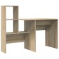vidaXL Γραφείο Δρύς Sonoma Επεξεργασμένο Ξύλο 131,5 x 50 x 106,5 εκ.