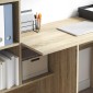 vidaXL Γραφείο Δρύς Sonoma Επεξεργασμένο Ξύλο 131,5 x 50 x 106,5 εκ.
