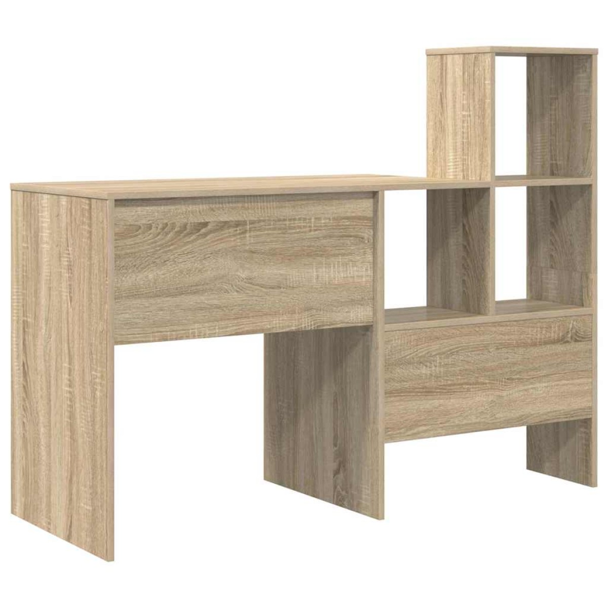 vidaXL Γραφείο Δρύς Sonoma Επεξεργασμένο Ξύλο 131,5 x 50 x 106,5 εκ.