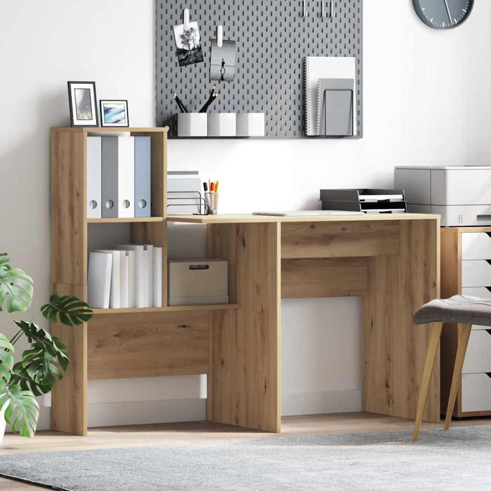 vidaXL Γραφείο Artisan Oak Επεξεργασμένο Ξύλο 131,5 x 50 x 106,5 εκ.