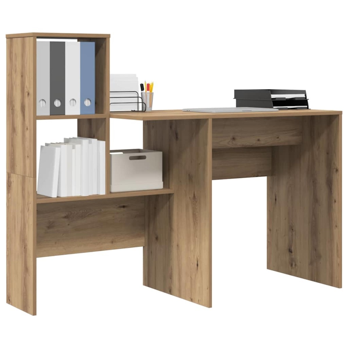 vidaXL Γραφείο Artisan Oak Επεξεργασμένο Ξύλο 131,5 x 50 x 106,5 εκ.