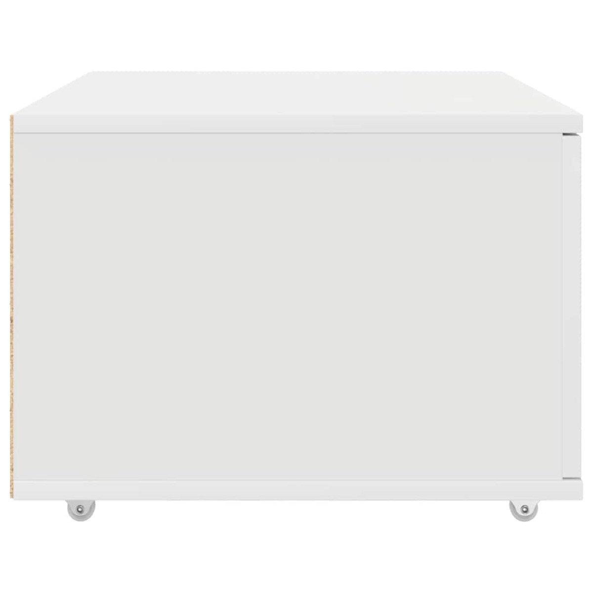 vidaXL Ντουλάπι με Συρτάρια με τροχούς Λευκό 55 x 45 x 31 εκ