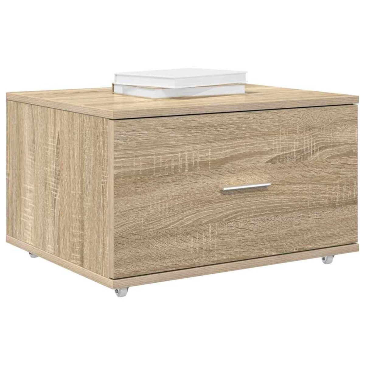 vidaXL Ντουλάπι με Συρτάρια με τροχούς Δρύς Sonoma 55 x 45 x 31 εκ