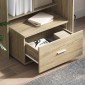 vidaXL Ντουλάπι με Συρτάρια με τροχούς Δρύς Sonoma 55 x 45 x 31 εκ