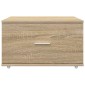 vidaXL Ντουλάπι με Συρτάρια με τροχούς Δρύς Sonoma 55 x 45 x 31 εκ