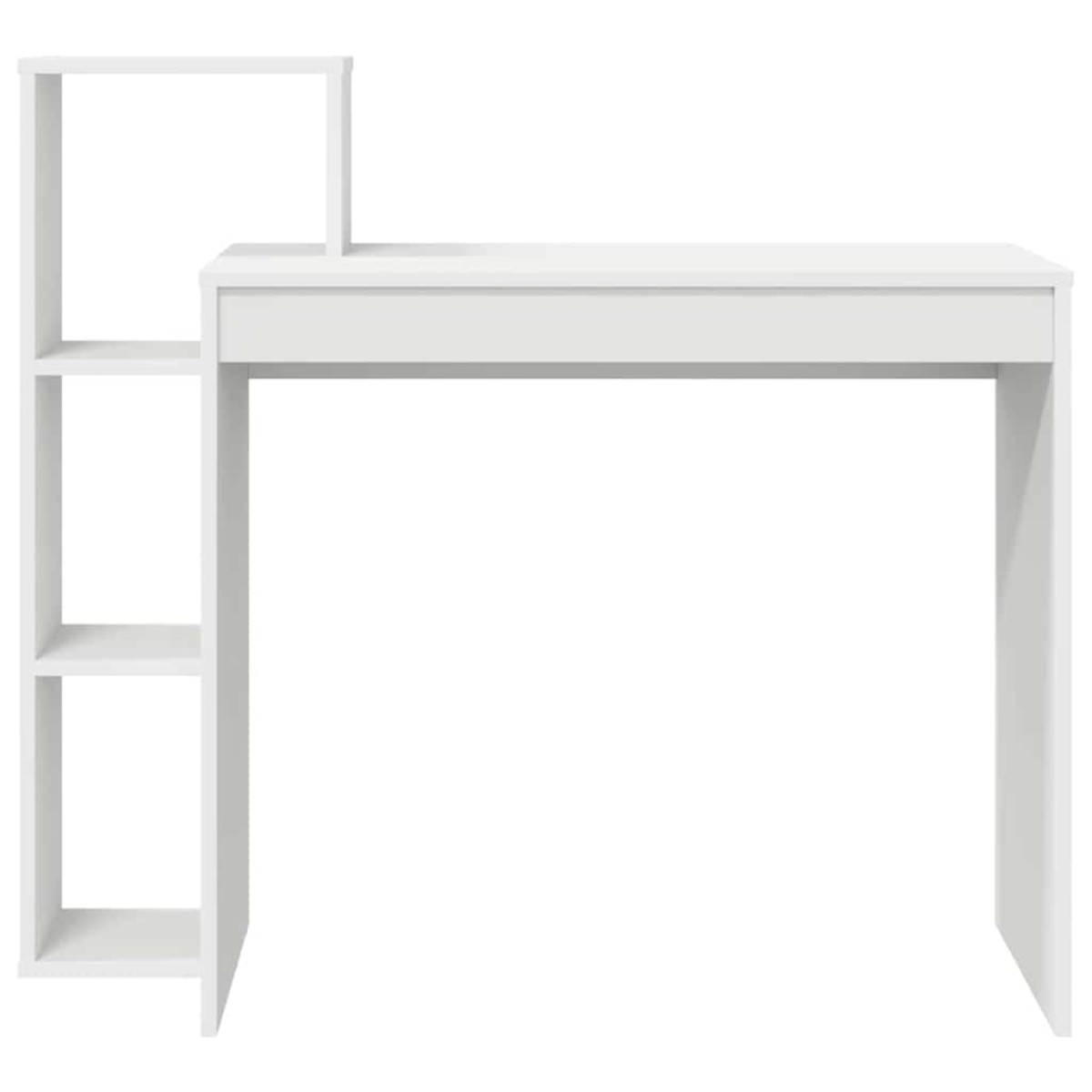vidaXL Γραφείο Λευκό Επεξεργασμένο Ξύλο 100 x 40 x 90 cm