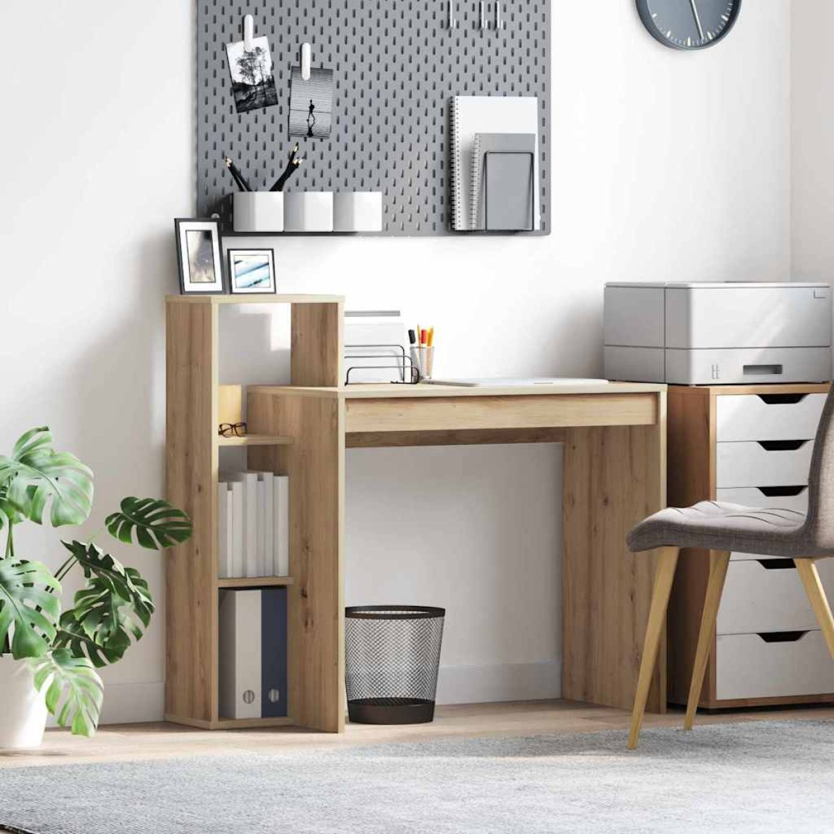 vidaXL Γραφείο Artisan Oak Επεξεργασμένο Ξύλο 100 x 40 x 90 cm